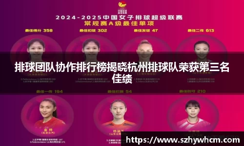 排球团队协作排行榜揭晓杭州排球队荣获第三名佳绩