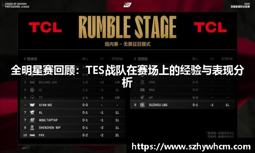 全明星赛回顾：TES战队在赛场上的经验与表现分析